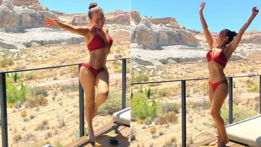 Thalía mostró en Instagram cómo le maquillan las axilas para estar perfecta