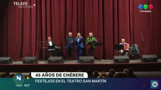 Chebere festejó sus 45 años con un show imperdible