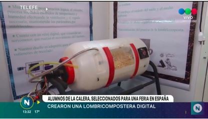 Alumnos de secundario crean una lombricompostera digital