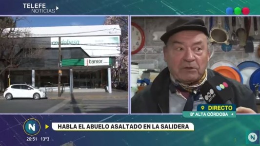 Habló el jubilado asaltado en una salidera bancaria