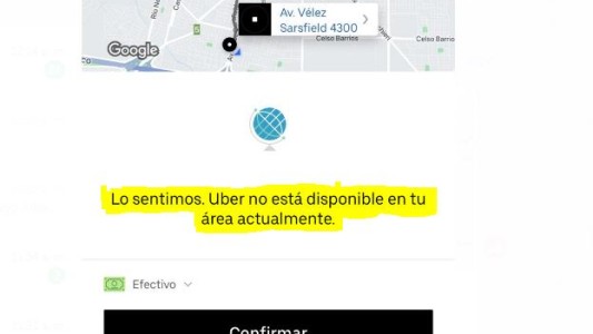 Uber suspendió su servicio en Córdoba
