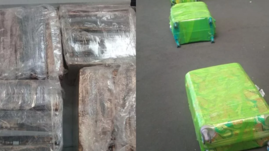 Secuestraron 250 kilos de cocaína en valijas en el aeropuerto de Ezeiza