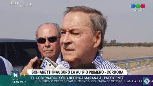 Schiaretti solo recibirá a Macri, no lo acompañará en su recorrido