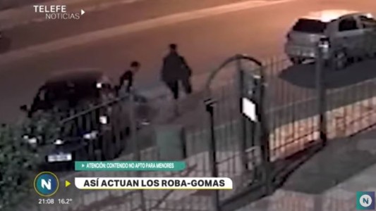VIDEO: así actúan los "roba-gomas" en la Avenida Colón