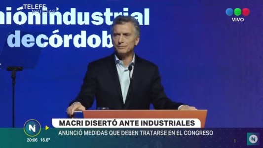 Macri en el coloquio de la UIC, anunció medidas para Pymes y monotributistas