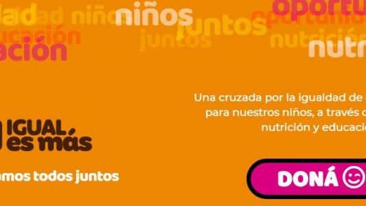"Igual es más", la campaña solidaria para los niños