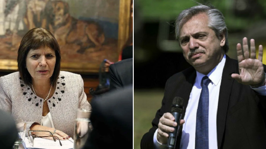 El duro cruce entre Alberto Fernández y Patricia Bullrich