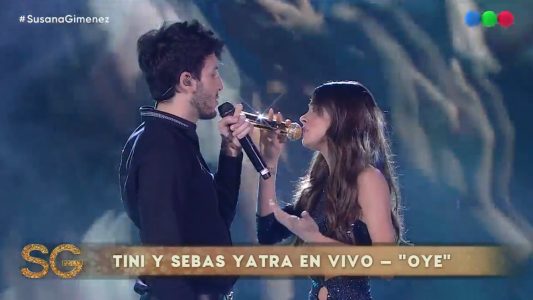 VIDEO: la espectacular canción de Tini y Sebastián Yatra en lo de Susana