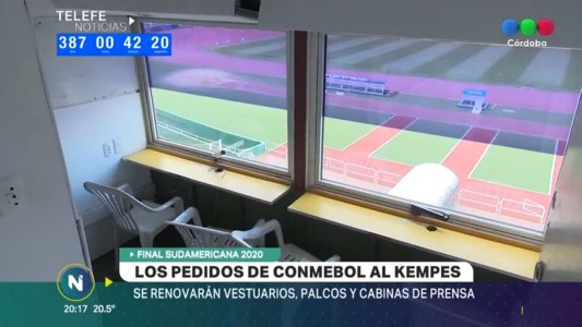 Copa Sudamericana: El estadio Kempes renueva vestuarios, pantallas, palcos y cabinas para la final