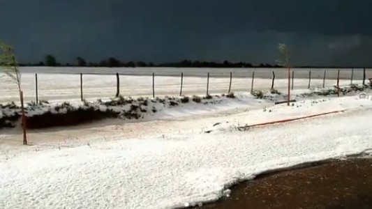 VIDEO: impactante pedrea en el sur provincial