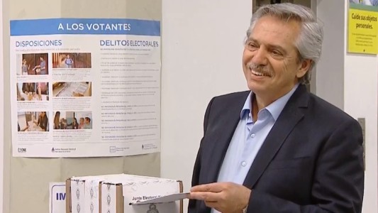 Votó Alberto Fernández: "Se terminó el nosotros y el ellos"