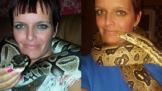 Coleccionaba serpientes y apareció muerta con una pitón enroscada en el cuello