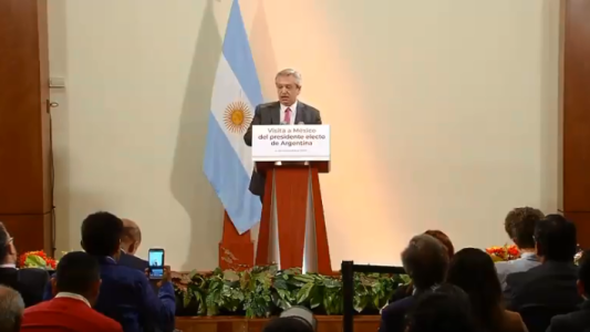 Conferencia de prensa de Alberto Fernández en México