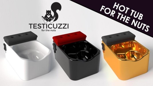 Invento viral: los detalles del "Testucuzzi, un jacuzzi para relajar los testículos