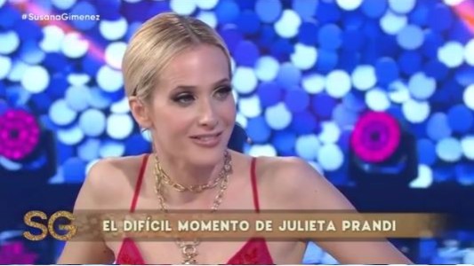 Julieta Prandi en el living de Susana Giménez: "Me fui con mis hijos y lo que tenía puesto"