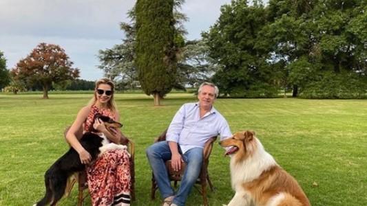 Alberto Fernández y Fabiola Yáñez presentaron a "Prócer", el nuevo perro de la familia