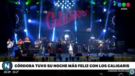 Córdoba tuvo la noche más feliz con Los Caligaris