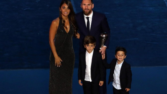 Otra travesura de Mateo Messi: la foto en la que imita un gesto de Diego Maradona