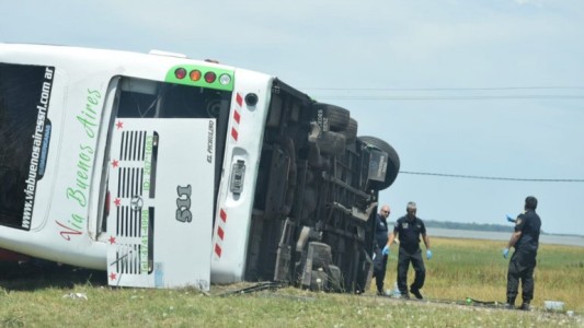 Liberaron al chofer del micro que volcó en la ruta 2