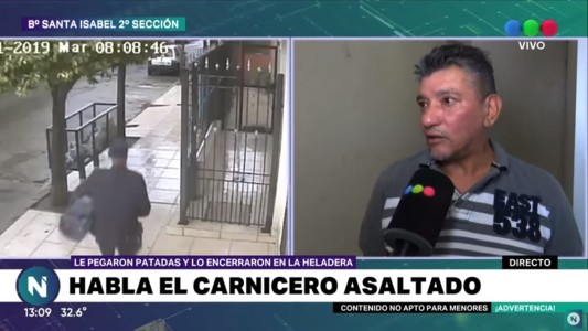 Violento robo: le pegaron patadas y lo encerraron en una cámara frigorífica