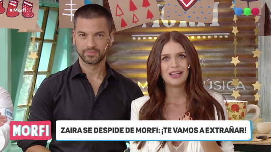 Hasta las lágrimas: la emoción de Zaira Nara al dejar Morfi