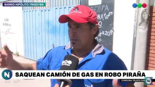 Exclusivo: habló el repartidor de garrafas asaltado "Nos vaciaron el camión en 15 minutos"