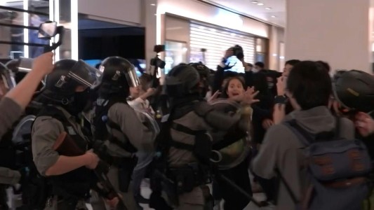VIDEO: Navidad violenta en Hong Kong