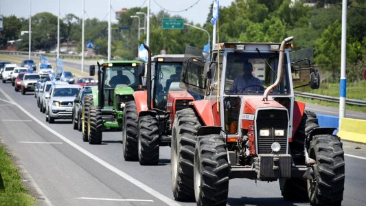 Tractorazo de campo contra las retenciones