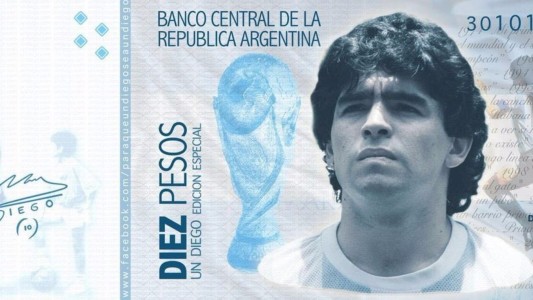 La propuesta de un tuitero para recaudar millones de dólares con un billete de Maradona