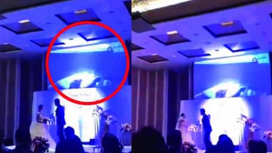 VIDEO: un hombre mostró en pleno casamiento un video íntimo de su novio con el cuñado