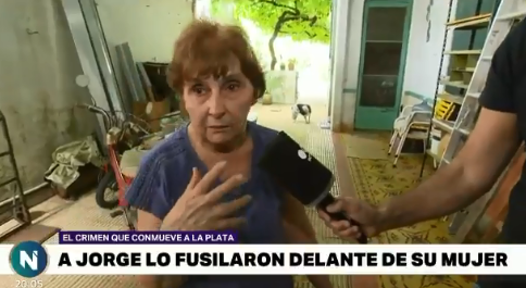 Habló la esposa del jubilado asesinado en La Plata: "Lo remataron en el suelo"