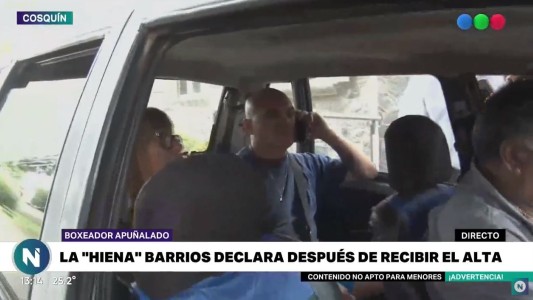 VIDEO: así se retiraba "La Hiena" Barrios de la fiscalía de Cosquín