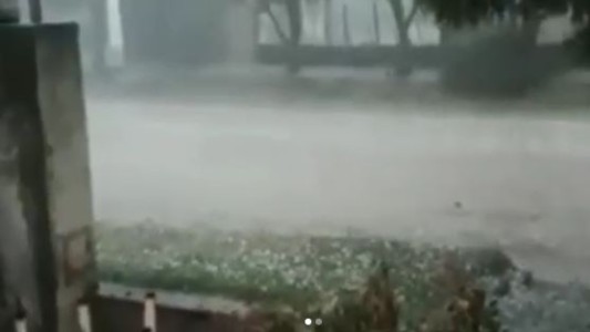 Tormenta de granizo en Bulnes: sigue vigente el alerta meteorológico