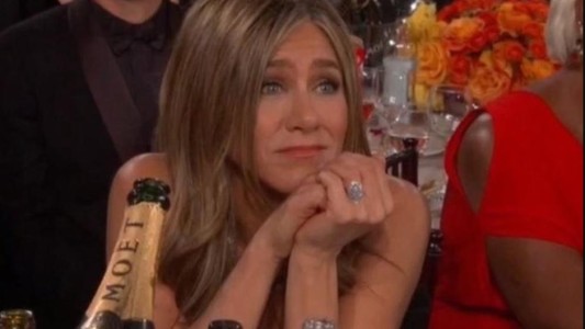 La mirada tierna de Jennifer Aniston a Brad Pitt en los Globos de Oro