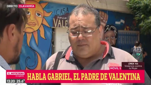 Habló el padre de Valentina:  "me la destruyó a palos, este h de p..."