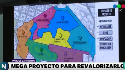 Llaryora anuncio un mega proyecto para revalorizar el Parque Sarmiento
