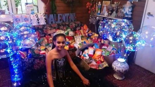 La conmovedora historia de Valentina: cumplió 15 años y pidió alimentos para comedores en vez de regalos