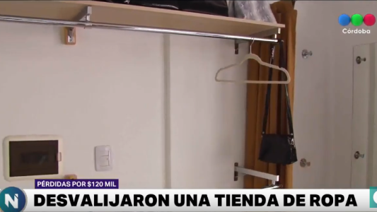Vaciaron una casa de ropa en Nueva Córdoba