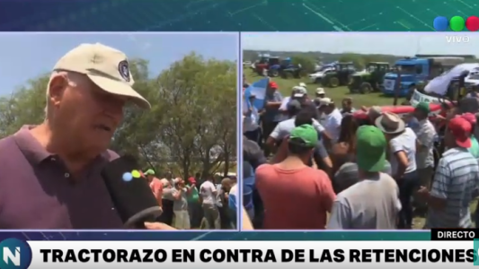 Tractorazo en Córdoba en contra de las retenciones