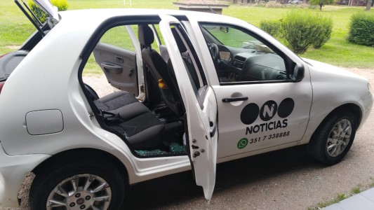 Haciendo una nota sobre rugby social en Córdoba, destrozaron el móvil de Telefe Noticias