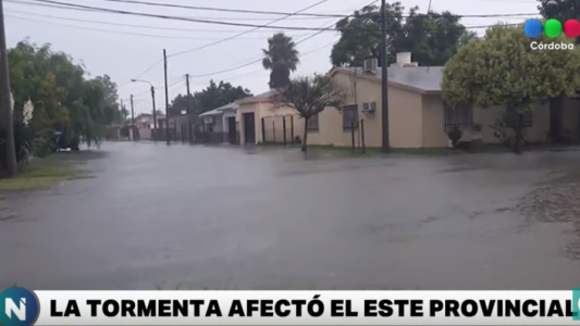 La tormenta afectó el este cordobés