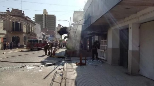 Una mujer herida tras explosión en una joyería