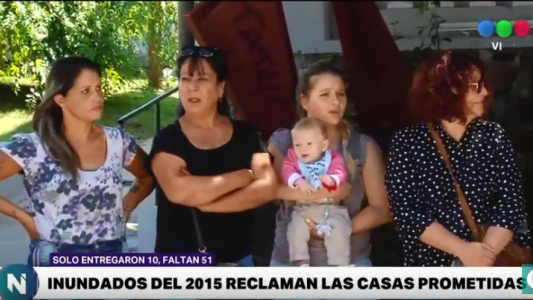 A cinco años de la inundación, reclaman las casas que les prometieron