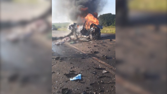 VIDEO: "quiero a mi mamá", el desesperado grito de una nena en medio de un accidente
