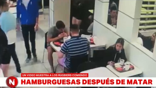 Máximo Thomsen y Lucas Pertossi fueron a comer hamburguesas después de matar