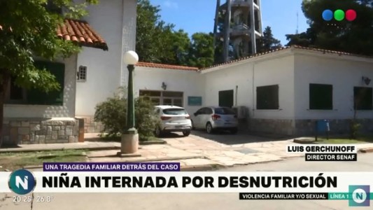 Una niña de tres años internada por desnutrición