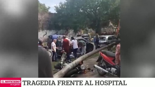 La Plata: cayó un poste de luz y mató a un médico