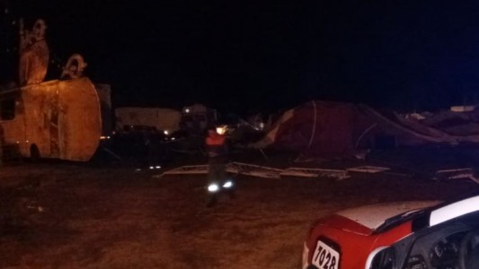 El temporal causó destrozos en Traslasierra