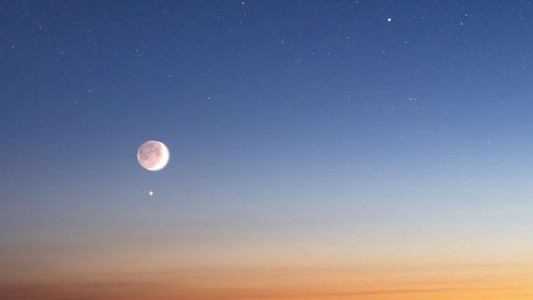 La Luna y Venus podrán verse alineados en todo el mundo