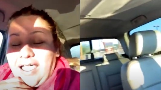 "Parece que hoy estoy medio dormida": se grabó riendo al llegar a la escuela, donde se dio cuenta que había olvidado a los hijos en su casa